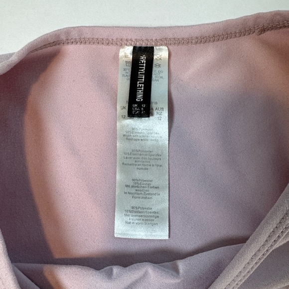 PrettyLittleThing Light Pink Crop Top - Picture 6 of 6